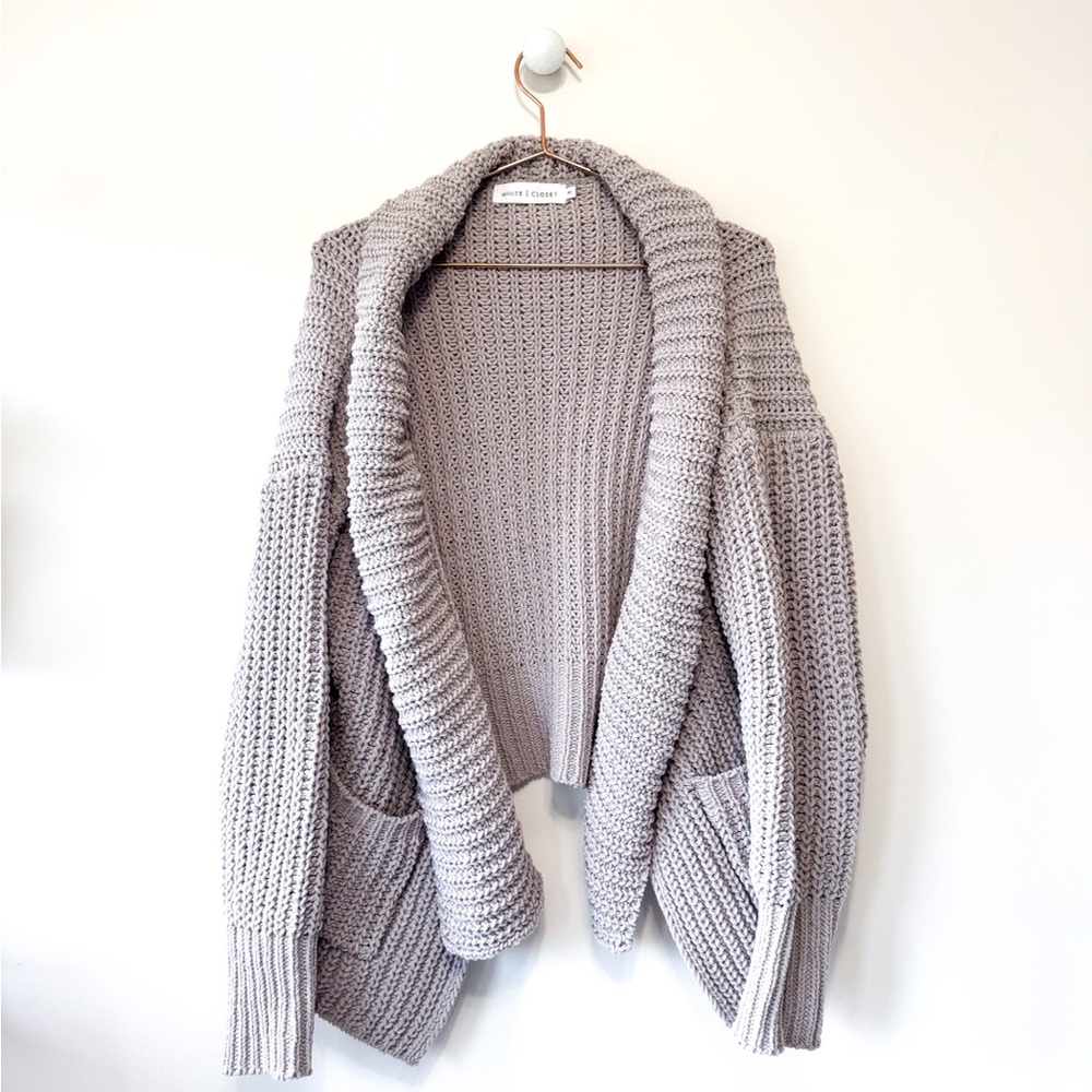 Esther Boutique Gray Soft Sweater Cardigan NWOT - Picture 3 of 15
